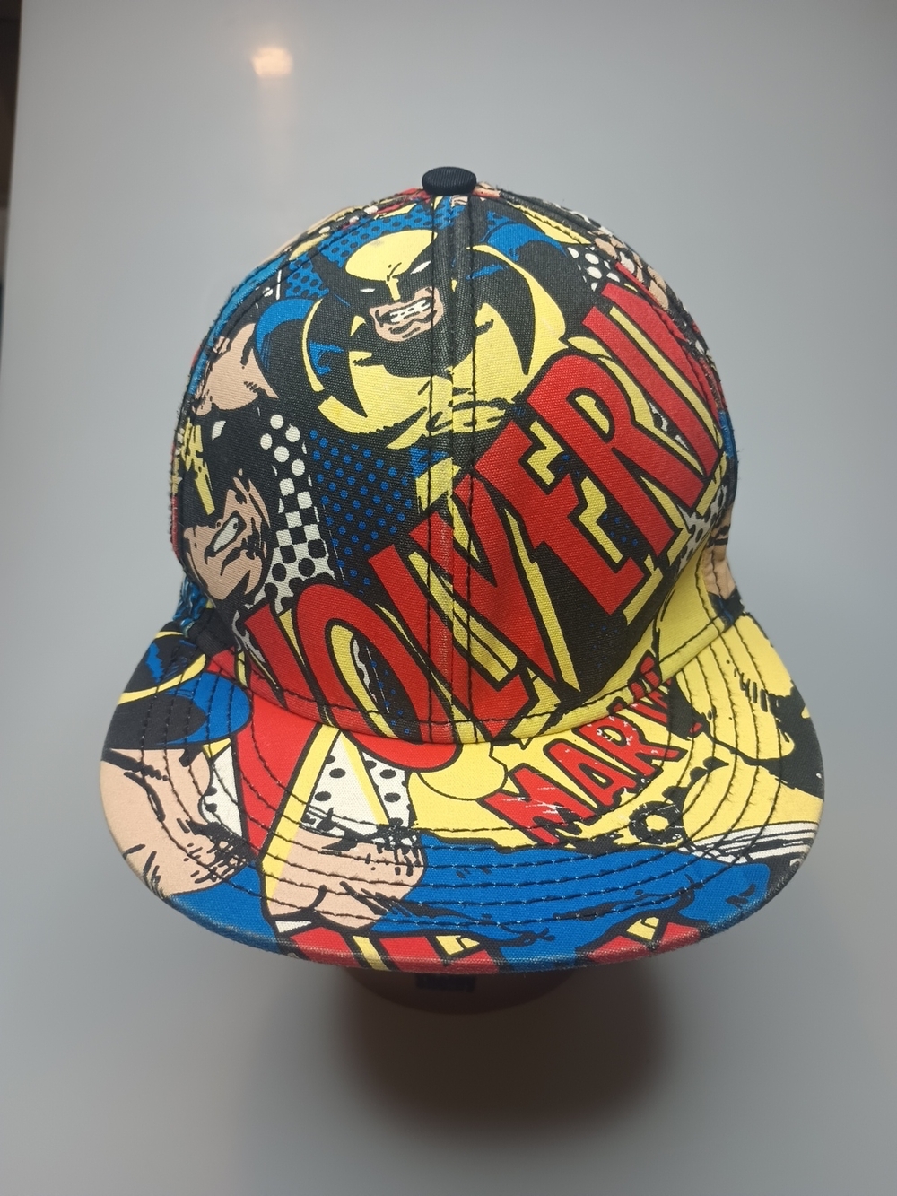 Marvel Wolverine Size S/M Fitted Hat AOP
